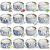 YOROXRG Scented Candles Gifts Set 16 Pack Soy Wax Travel Tin Jar Candles for Home 2.5 OZ for Mom for Christmas, Birthday, Thanksgiving, Mother's Day