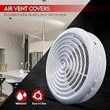 Blauberg 4 inch White Circular Ceiling Vent Grille Cover 100 mm UV view 5