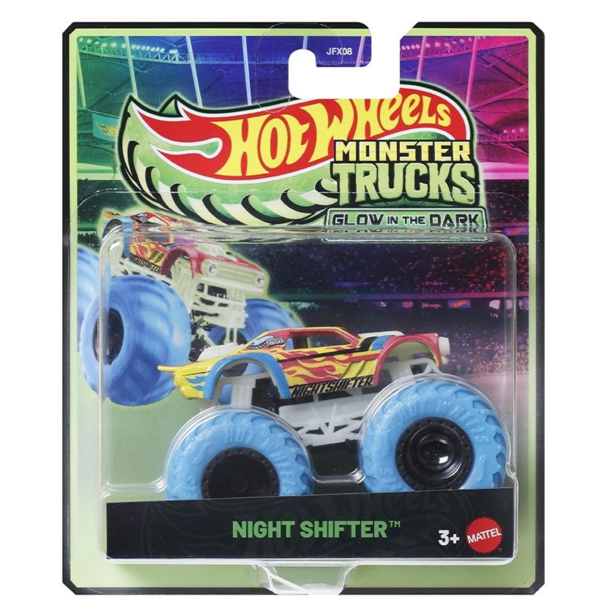 Hot Wheels Monster Trucks - (Glow In The Dark Night Shifter - JCG71)
