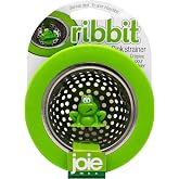 Joie Ribbit Kitchen Sink Strainer Basket Garbage Disposal Drain Cover, Frog | Fits All Standard Sinks, Keeps Unwanted Food Particles Out Kitchen Sink Drain, Measures 4.5&rdquo; x 4.5&rdquo;