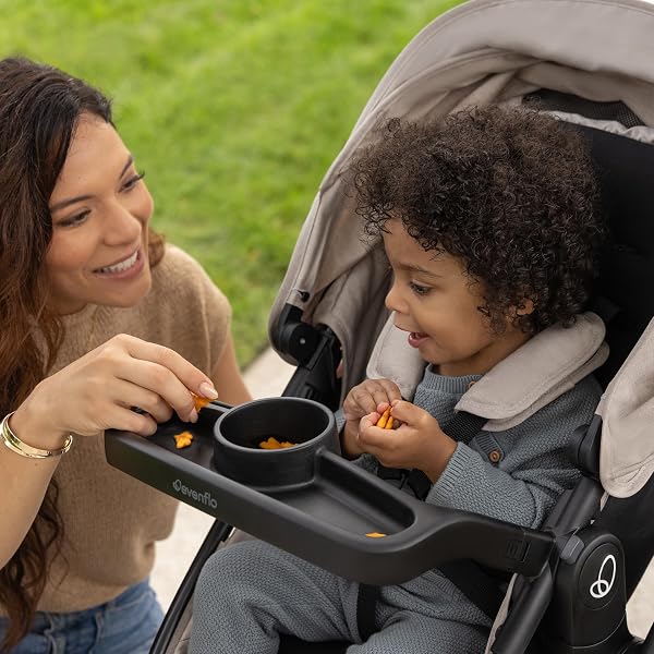 EVENFLO OMNI SIGNATURE TRAVEL SYSTEM WITH LITEMAX INFANT CAR SEAT, COASTAL COFFEE