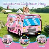 deAO Ice Cream Truck Foldable Play Tent for Indoor Outdoor Playhouse Kids 3 4 5 view 4