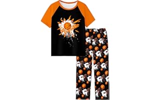 Fiodrimy Boys Pajamas Little Big Boys Short Sleeves and Pants Pajamas 2-Piece Pjs Set Kids Sleepwear Size 8-14