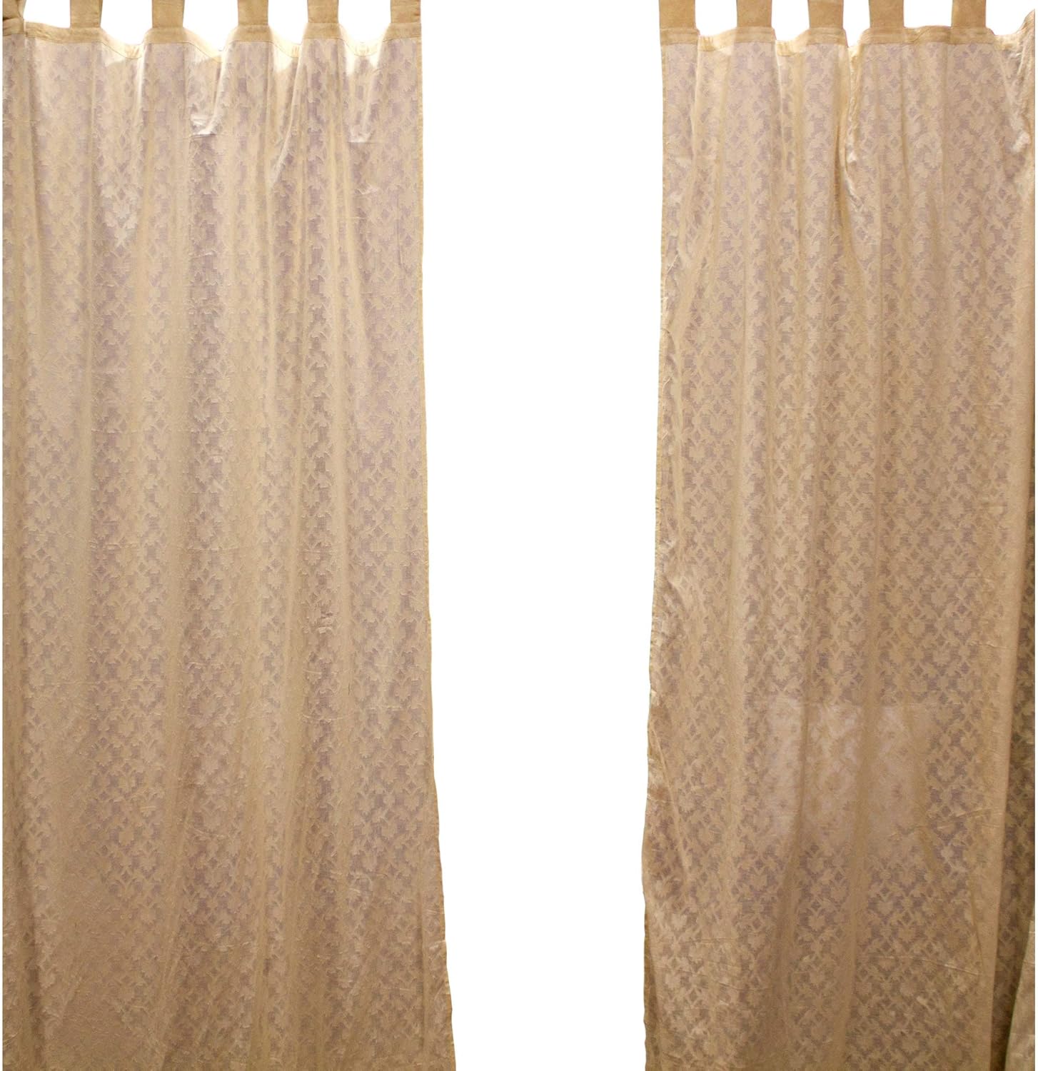 Amazon Com India Arts White Linen Luxury Textured Weave Tab Top