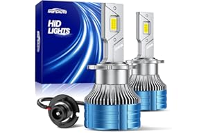 Marsauto D2S HID Bulbs, 800% Brightness, 30,000LM 6500K White for 85122 66240 66040 66240CBI Bulb, Plug and Play, Pack of 2