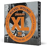 D'Addario EXL110 Nickel Wound Electric Guitar Strings 3 Pack - Regular Light 10-46