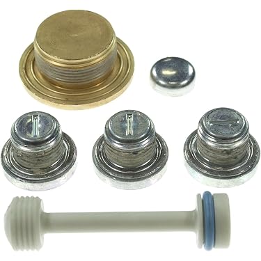 thumbnail image 2 of Freeze Plug Kit - 15pcs Brass Billet Frost Expansion Plugs For Dodge Cummins 5.9L Engine (1989-2007, 12V & 24V) 2 of 11