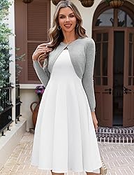 OmicGot Womens Summer Long Sleeve Bolero Shrug for