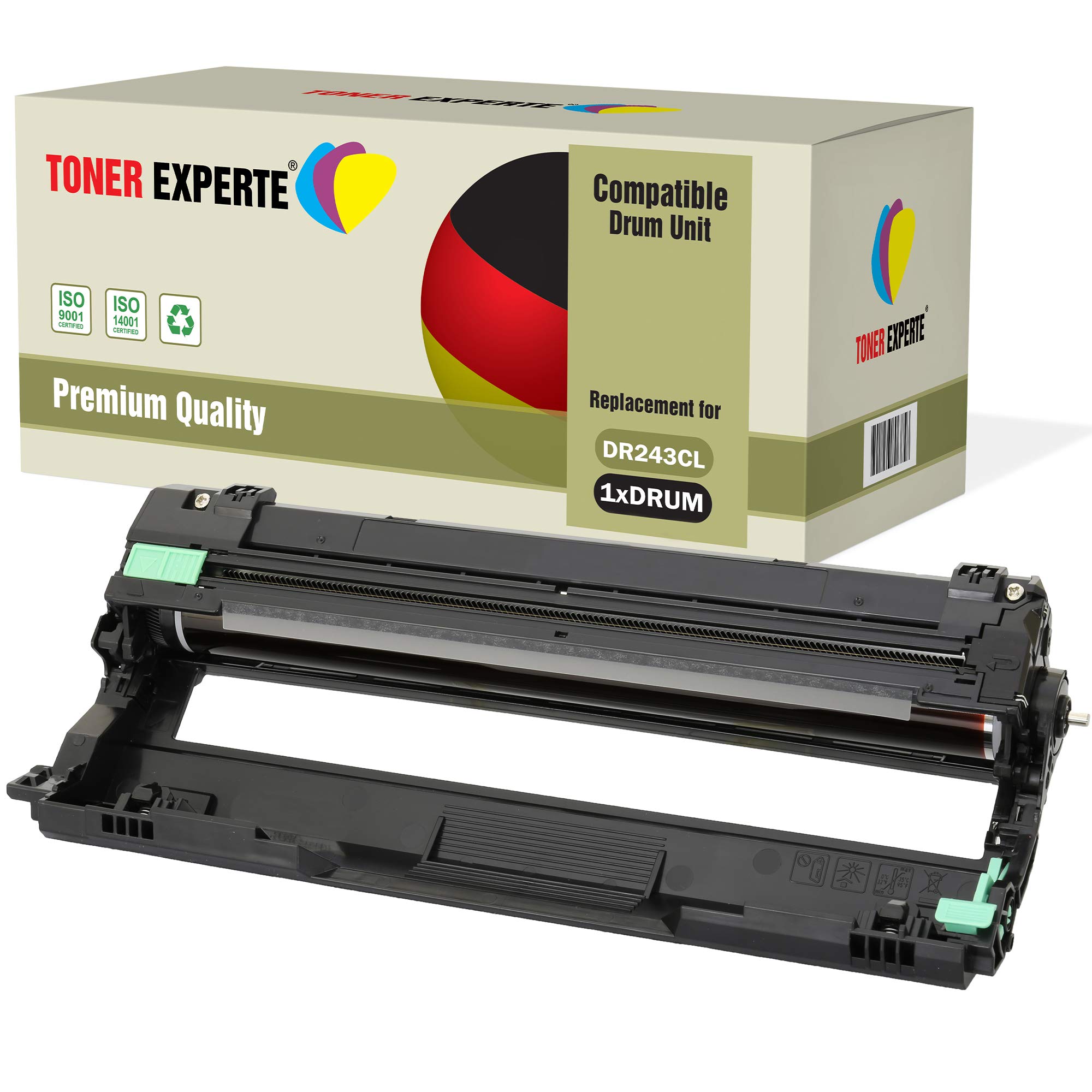 TONER EXPERTE® Compatible DR243 DR-243CL (18,000 Pages) Black Drum Unit for Brother DCP-L3510CDW DCP-L3550CDW HL-L3210CW HL-L3230CDW HL-L3270CDW MFC-L3710CW MFC-L3730CDN MFC-L3750CDW MFC-L3770CDW