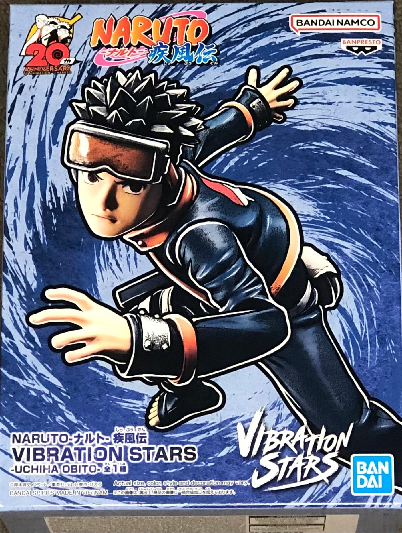 BANPRESTO - Naruto Shippuden - Uchiha Obito, Bandai Spirits Vibration Stars Figure — image 1