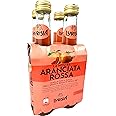 Lurisia Aranciata Rossa Blood Orange Soda 4 x 9.3 Fl Oz (275ml) Italian Soda - Sicilian Blood Orange - Citrus Orange Soft Drink - Red Orangeade - Carbonated Sparkling Fruit Juice Beverage from Italy