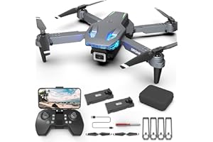 Wipkviey Drone with Camera T28 - Mini Drone 90° Adjustment RC quadcopter 1080P HD, Fpv Foldable Drones for Adults, Drones for kids, Gesture Selfy, Headless Mode, 3D Flip, drone for Beginners