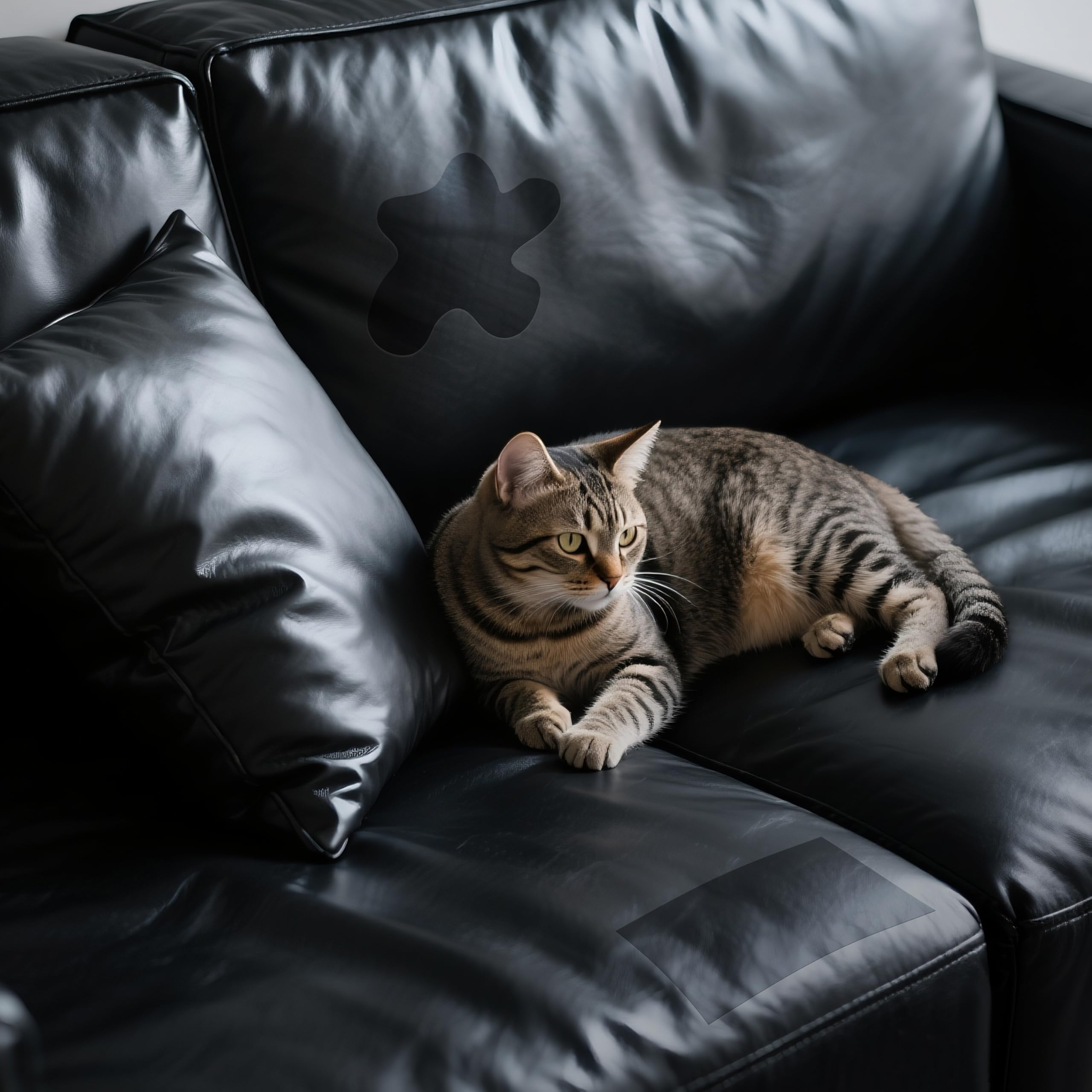 ONine Leather Repair Tape,Self Adhesive Leather Repair Patch,Leather Patches for Furniture,Sofa,Car Seats,Office Chair. Vinyl Repair Kit 3x60in (Black)