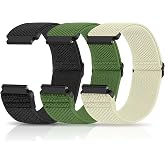 Relting Compatible with 16mm 18mm 19mm 20mm 22mm 24mm Watch Bands Quick Release Replacement Wristband,Adjustable Stretchy Nylon Solo Loop Straps Fabric Braided Sport Elastic Bands for Men Women