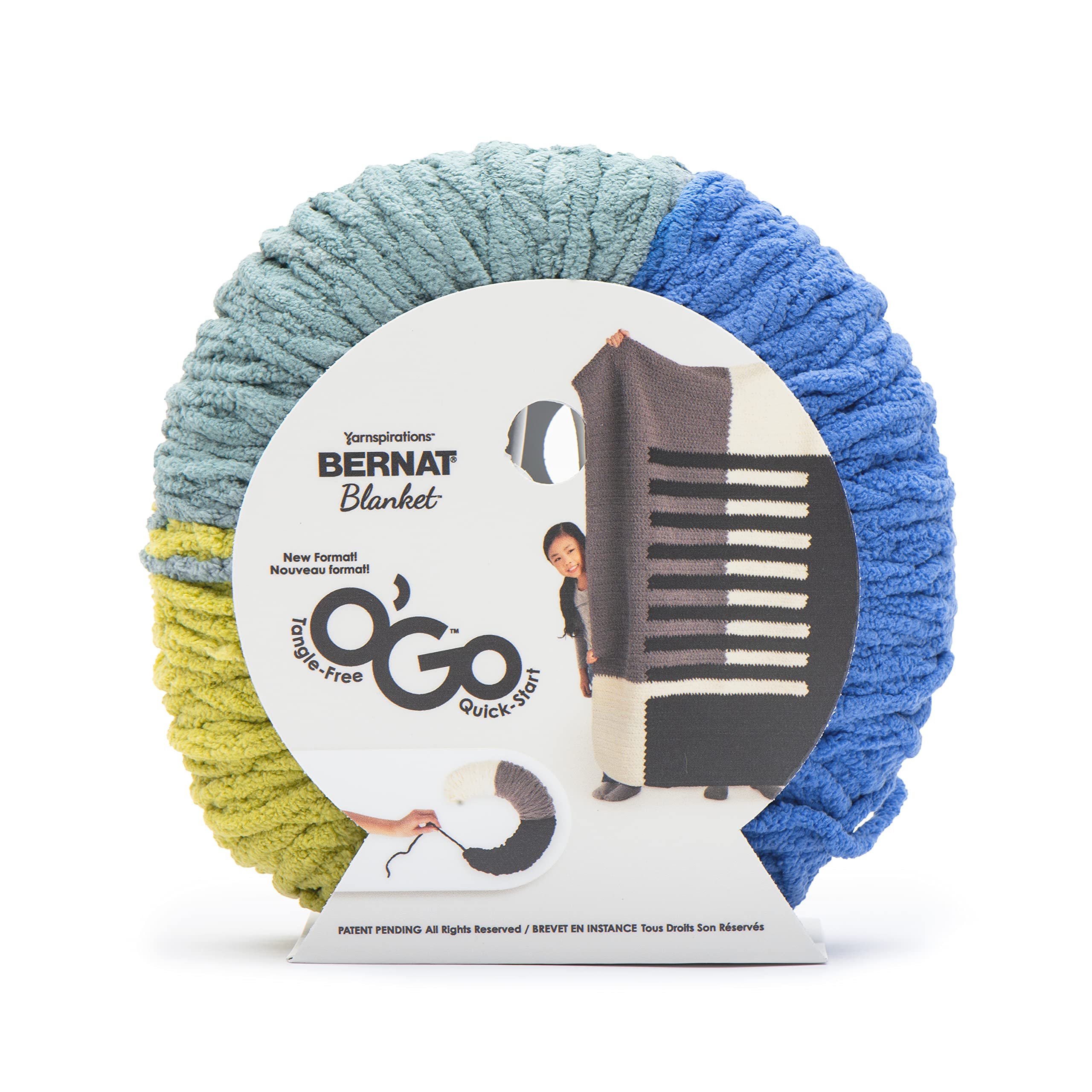 Bernat Blanket O'GO Yarn, Scuba
