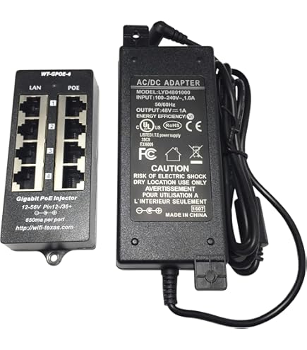 Amazon.com: HPE 1-Port Power Injector - PoE Injector : Electronics