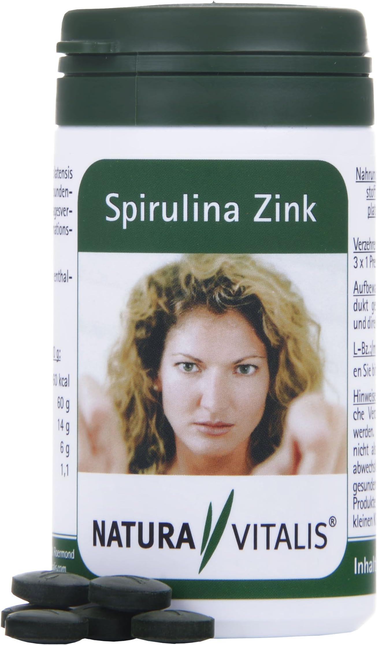 Natura Vitalis Spirulina Zinc, 180 Pellets