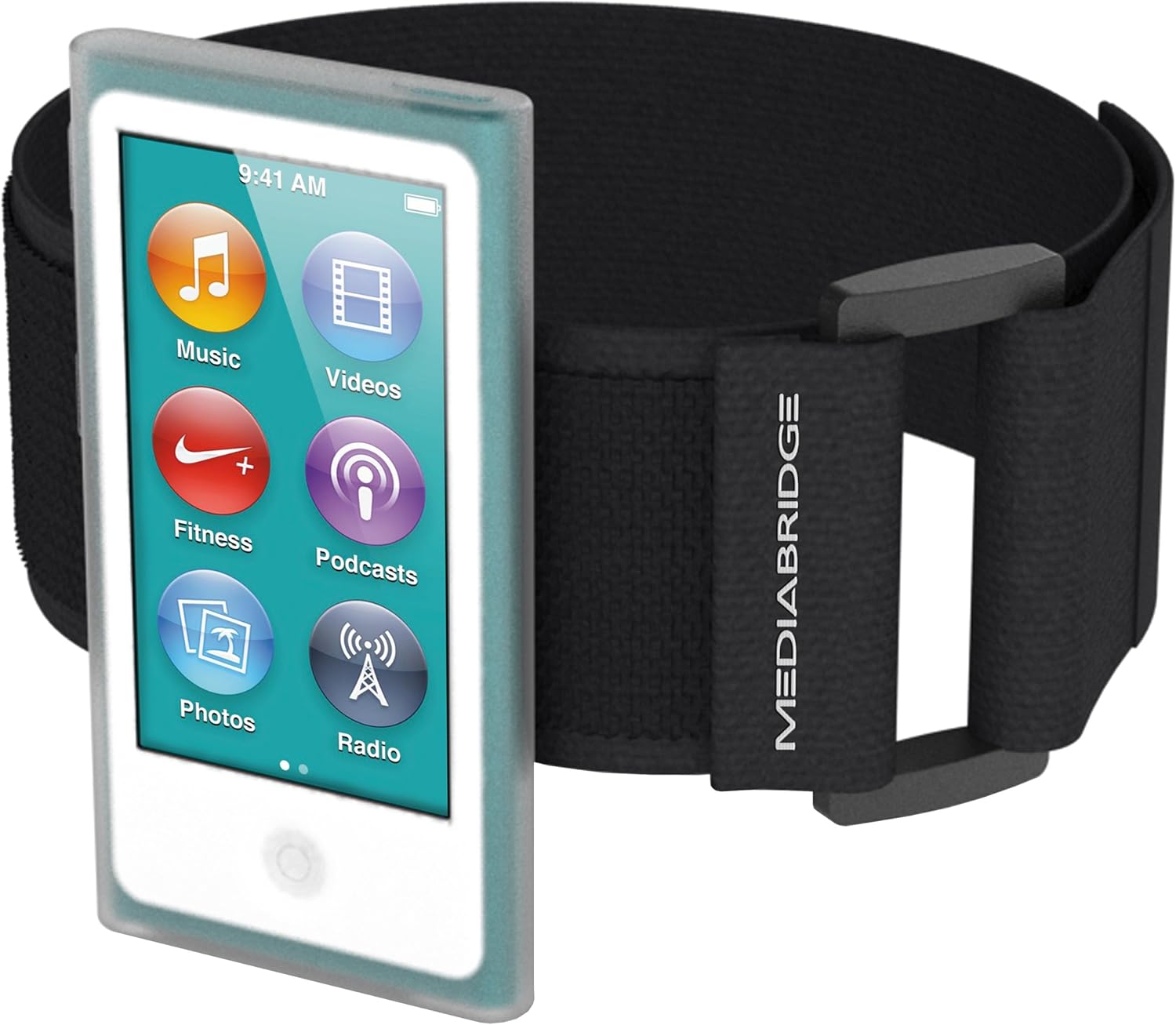 Mediabridge Armband for iPod Nano - 7th Generation / 8th Generation (Clear) - Model AB1 (Part# AB1-IPN7-CLEAR)