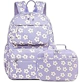 Bluboon Backpack for Girls Kids Preschool Backpack with Lunch Box Kindergarten Bookbag Toddler School Bags Set