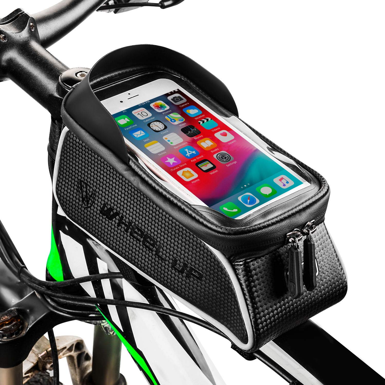 Waterproof Cycling Front Top Tube Pouch Pannier Bicycle Frame Phone