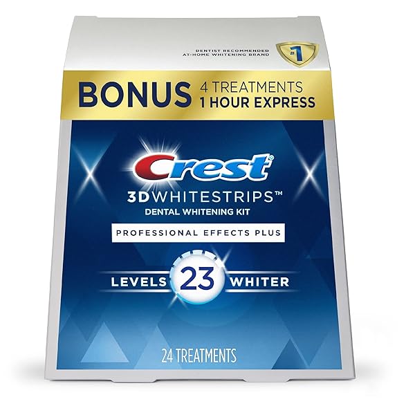 CREST 3D WHITESTRIPS PROFESSIONAL EFFECTS PLUS, 3D WHITE, TEETH WHITENING STRIP KIT, 48 STRIPS, CREST TEETH WHITENING STRIPS, TEETH WHITENING KIT