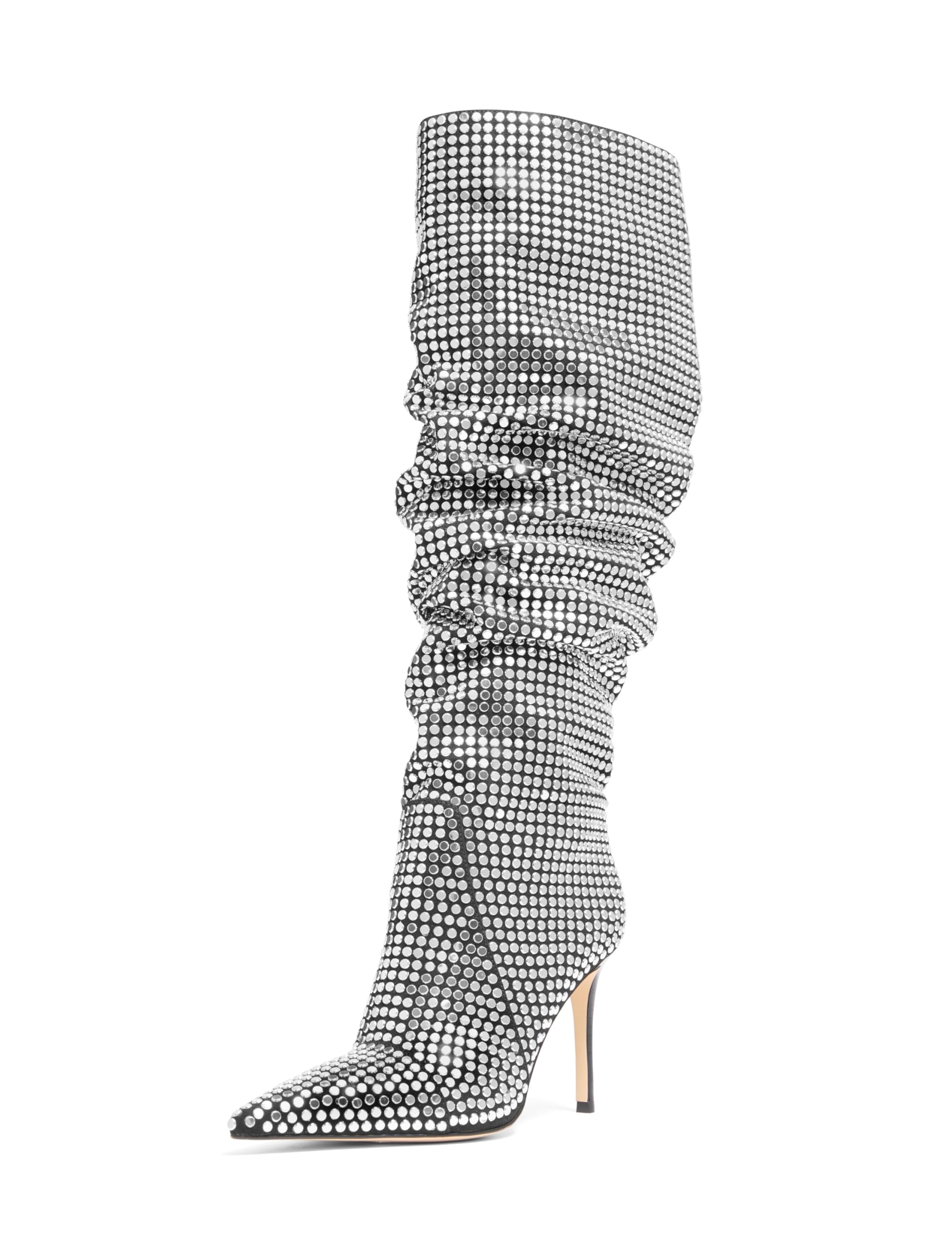 Michael Kors Women’s Dawn Heeled Boot, Black/Hot Fix, 7
