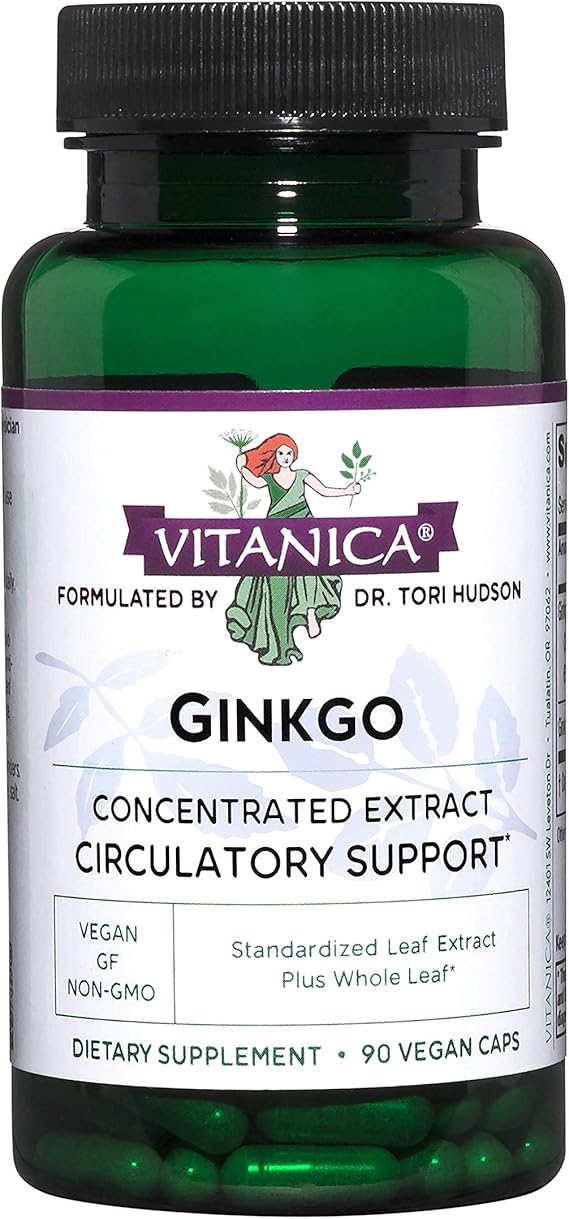 Amazon Com Vitanica Ginkgo Ginkgo Extract Plus Vegan 90 Capsules Health Personal Care