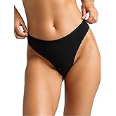 Negative Underwear – Cotton Thongs for Women – Minimal, Comfortable, Invisible Under Clothes - 3 Pack