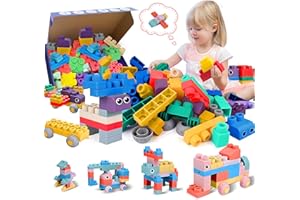ROHSCE Soft Building Blocks for Toddlers, Large Building Blocks Stacking Blocks for Babies 6 Months and Up Stem Toddler Gifts, Teething Toys, 40 PCS