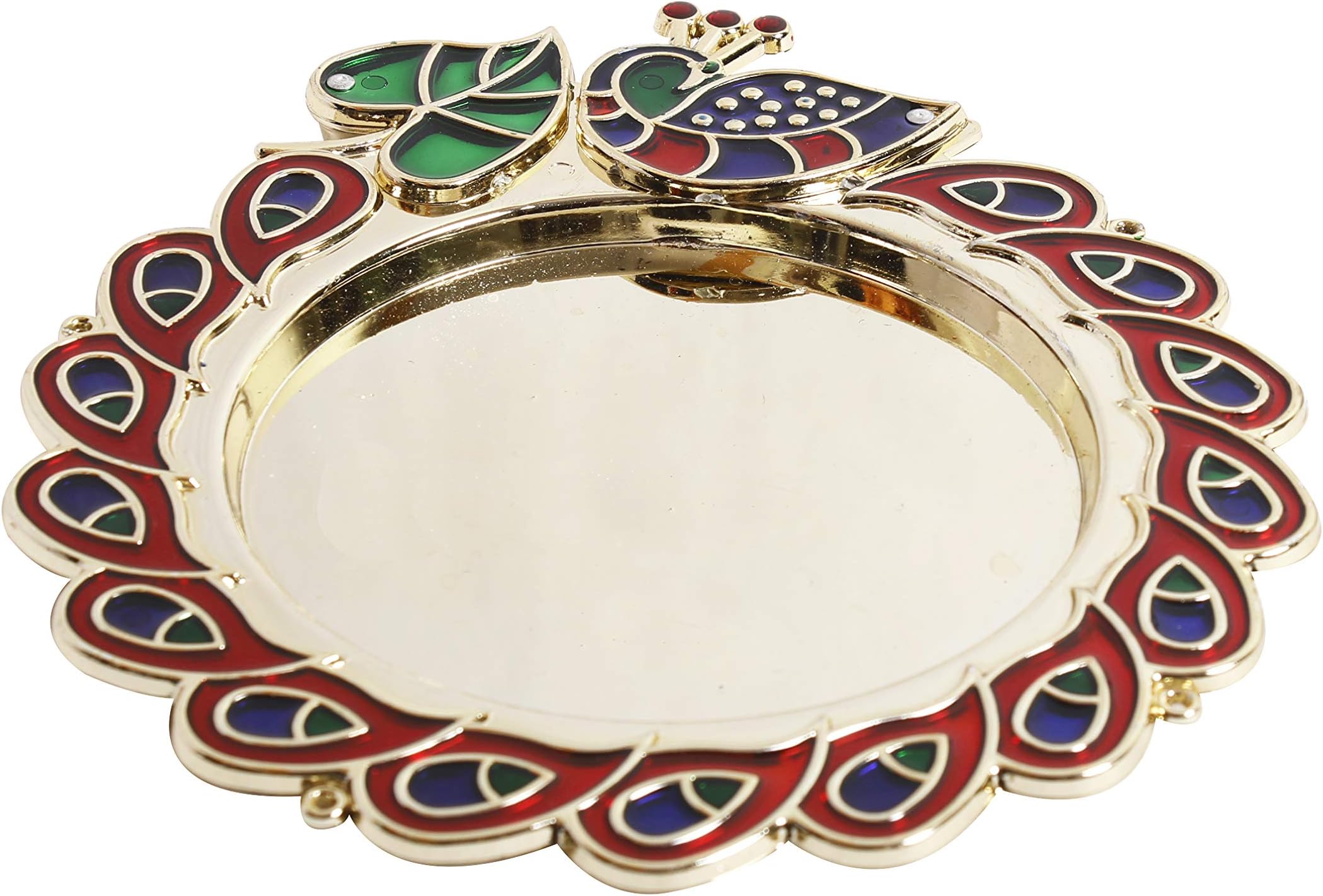W Weblytech Diwali Pooja Thali Tilak Decorative Platter Set, Laxmi/Ganesh Pooja Hindu Puja