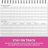 UniBrands Ultimate Gym Workout Log Book XL A5 Pink 100 Pages Fitness Journal view 6
