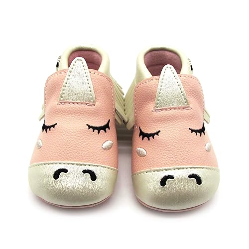 unicorn baby moccasins
