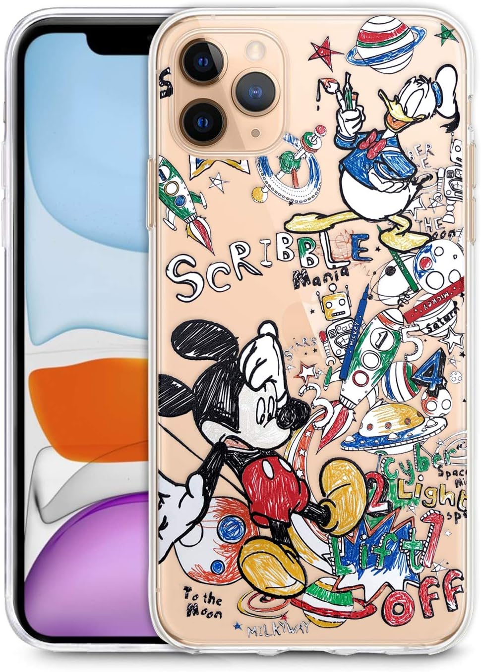 Glossy Silicone Phone Case Compatible with iPhone X/XS iPhone 11 Pro MAX Cartoon Soft TPU case for iPhone 11 Cartoon Design Back Cover Ultra Slim case Cute Cool Teens Kids Boys (iPhone Pro MAX)