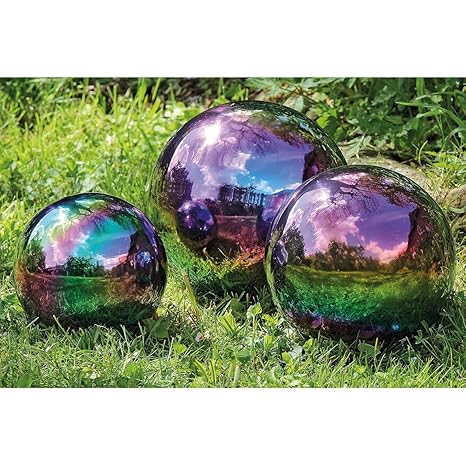 Kugel Edelstahl Schwimmkugel Gartenkugel Rainbow 18cm Amazon.de Küche