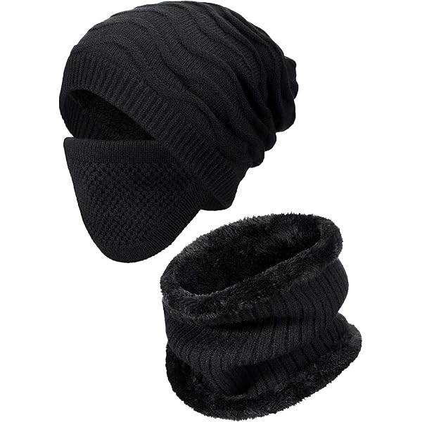 thumbnail image 2 of Men's Winter Ski Beanie Hat With Visor - One Size Fits Most, Knit Acrylic 2 of 13
