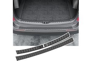 powoq 2PCS Rear Bumper Guard Compatible with 2019-2025 Toyota RAV4 Trunk Sill Protector Upgraded TPE Rear Bumper Trim Cover Replacement for 2019-2025 Toyota RAV4 Accessories