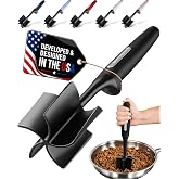 Zulay Kitchen Ground Meat Chopper Tool &ndash; 5-Blade Nylon Meat Chopper for Ground Beef, Non-Toxic Food Safe Meat Masher &amp; Breaker, Heat Resistant to 180&deg;C, Dishwasher Safe &ndash; Black