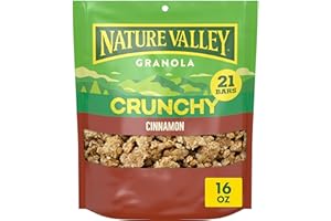 Nature Valley Crunchy Granola, Cinnamon Granola, Resealable Snack Pouch, 16 oz