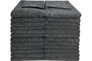 Uboxes Moving Blankets - Textile Skins 54x72 Pads 1.66lbs Each (Textile - Pack of 24), Gray