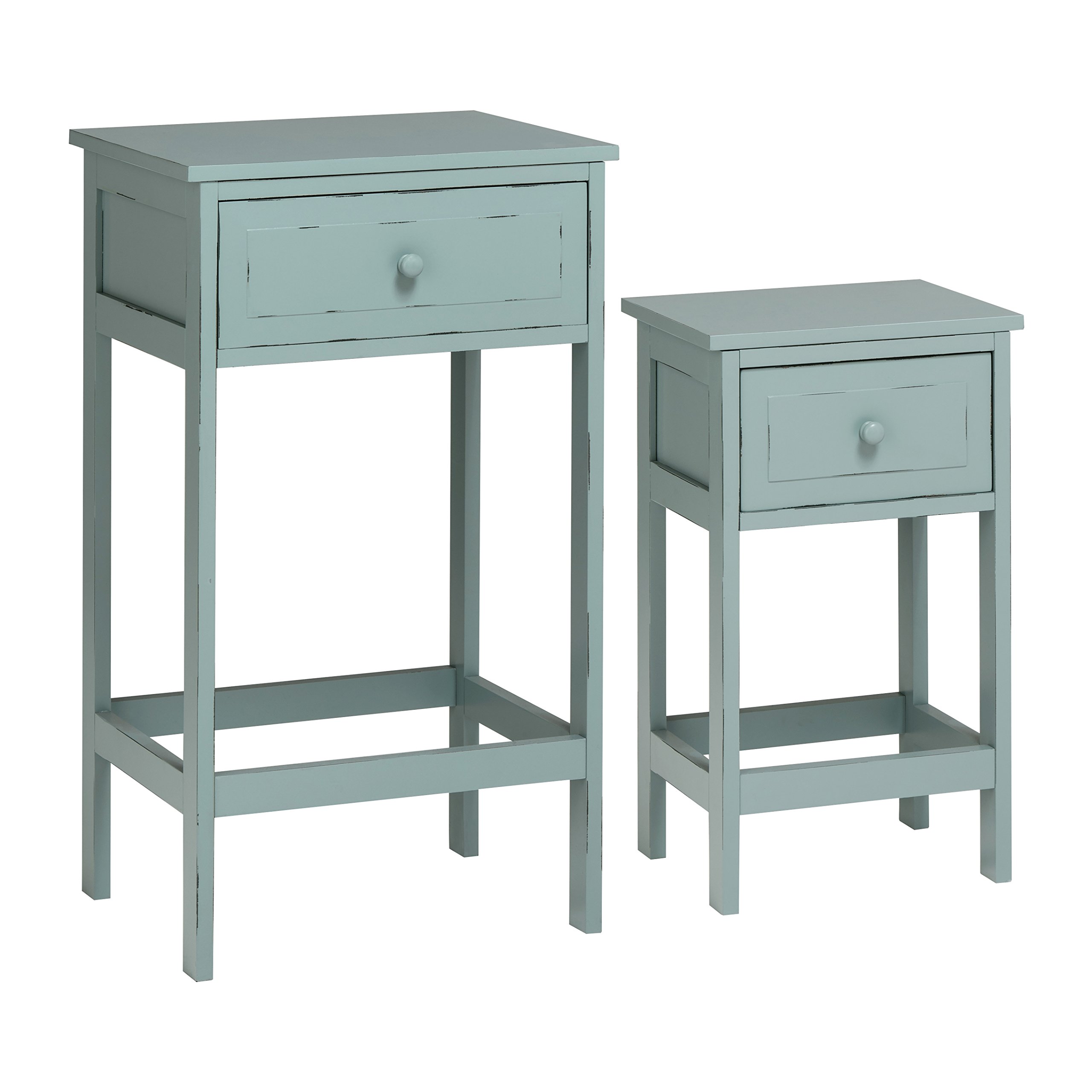 Premier Housewares Chatelet Tables, Set of 2, Blue