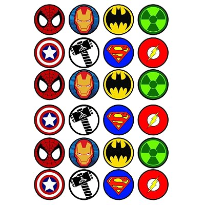 24 Superhero Mix Edible Premium Thickness SWEETENED Philippines | Ubuy