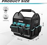 DURATECH Heavy Duty 900D Open Tote Tool Bag Electrician Plumber Shoulder Strap view 8
