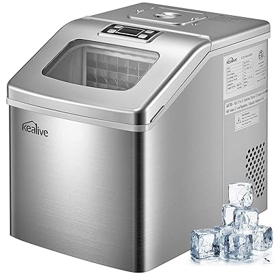 Kealive Portable Ice Maker Machine 48 lbs in 24 Hours