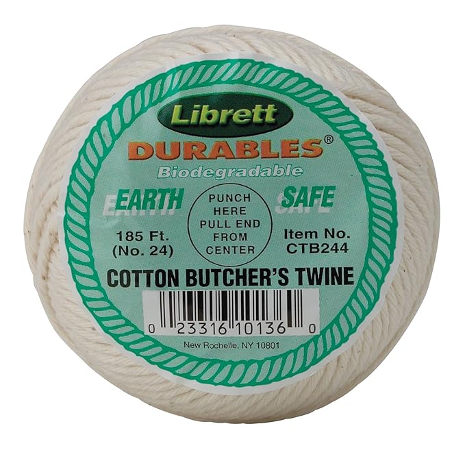 Cotton Butcher'S Cooking Twine String 185 Feet Kitchen Meat Chef