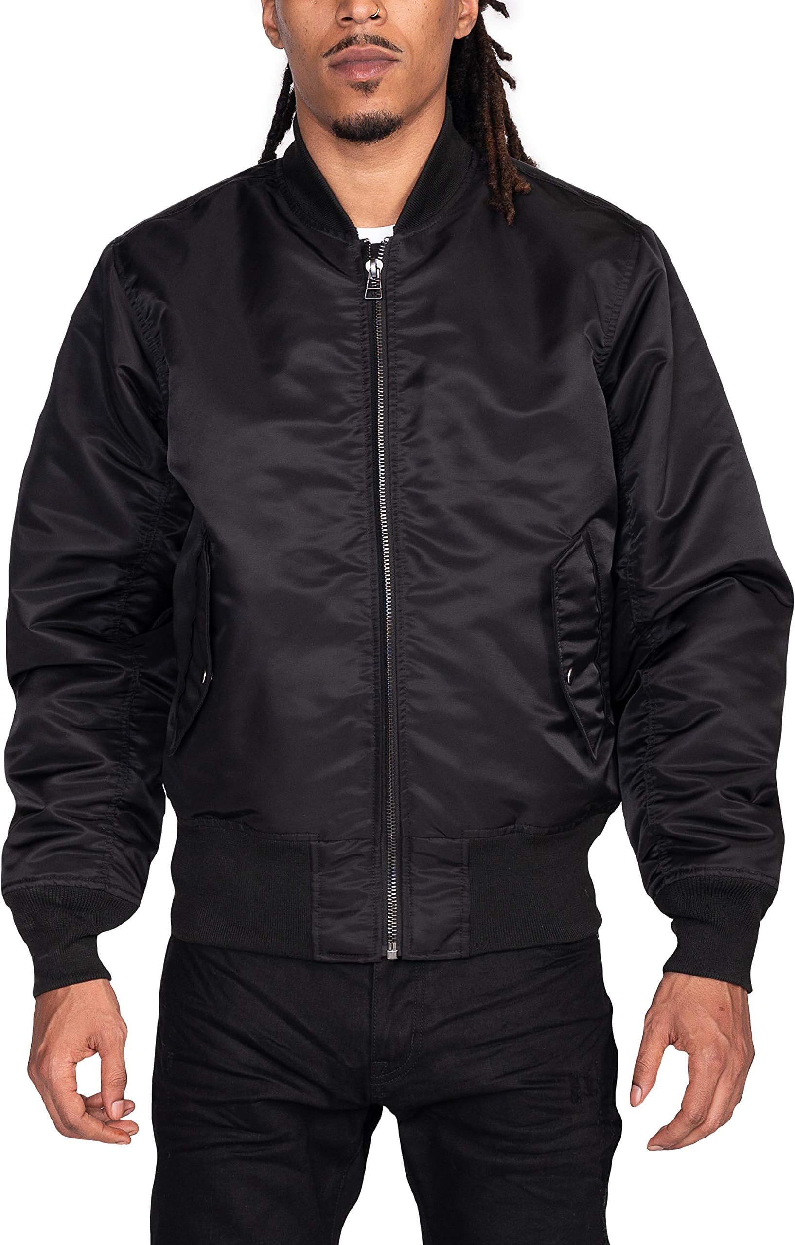 Smoke Rise Mens MA1 Bomber Jacket