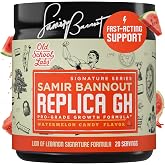 Old School Labs Replica GH - HGH Supplement for Muscle Growth, Powder | Samir Bannout Collab Human Growth Hormone Support Powder Supplement for Men &amp; Women for Muscle Building &amp; Recovery
