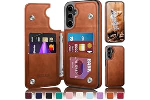 DJDUCK Designed for Samsung Galaxy S25 Plus Case Wallet with Card Holder, [Magnetic Clasp Cover] [RFID Blocking Leather Protection] Shockproof Women Men Cases for Samsung S25 Plus Light Brown