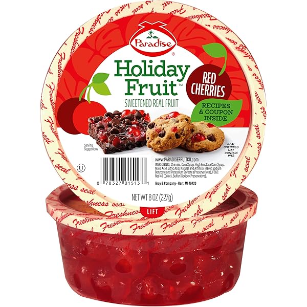 Amazon.com : Paradise Red Cherry Halves, 8 Ounce : Fruit Leathers