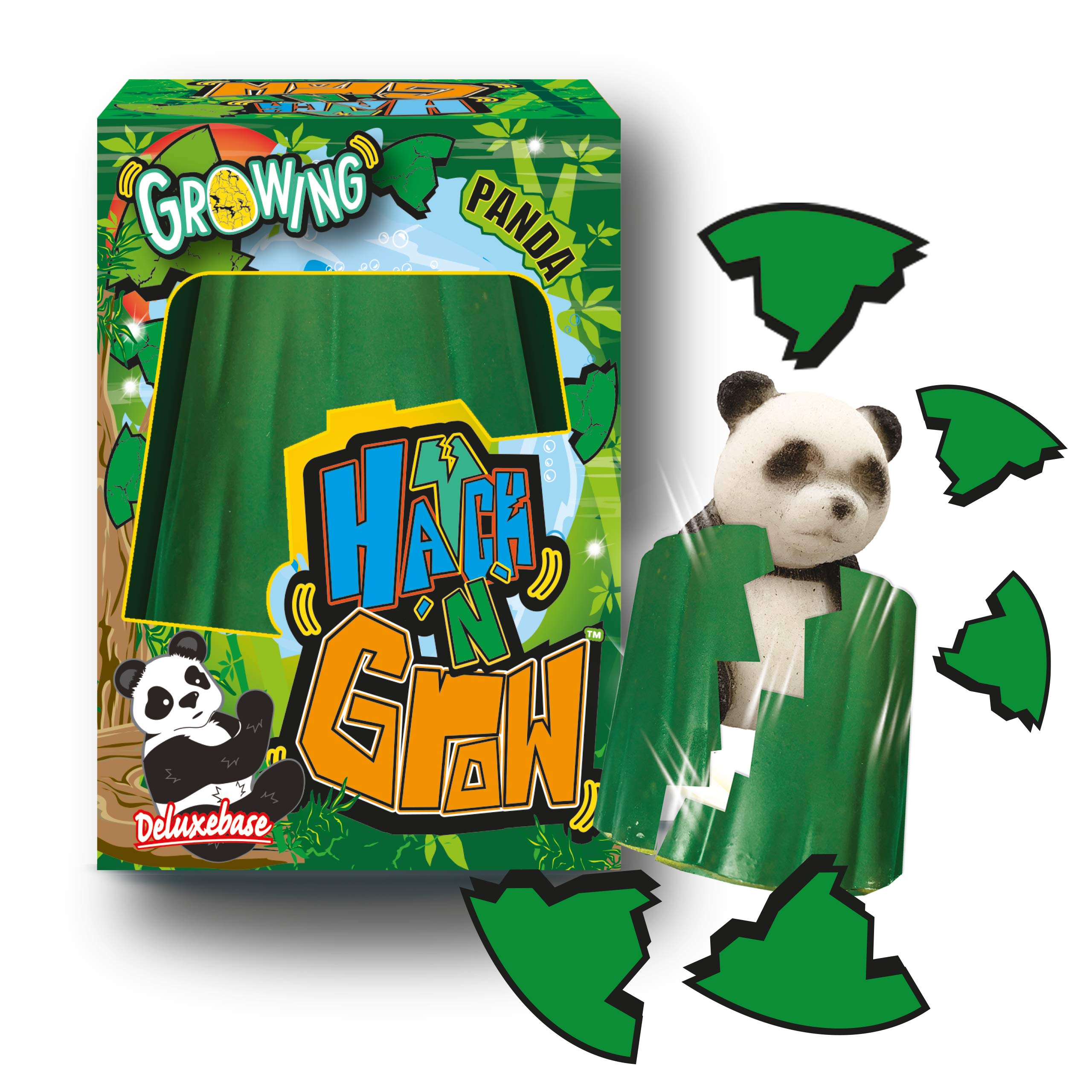 Hatch n Grow Mini – Panda Egg from Deluxebase, 6.5cm Water-Activated Hatching Egg & Surprise Growing Animal Toy, Fun Educational Toys & Gifts for Kids.