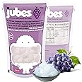 JUBES Coconut Gel - Nata De Coco, Jelly Cubes Coconut Jelly for Dessert, Grape Flavor, 12.7 Oz (Pack of 1)
